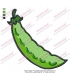 Green Pepper Vegetable Embroidery Design 03